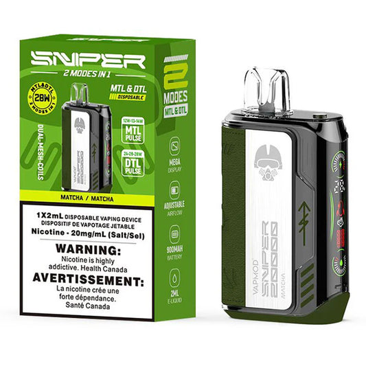 Sniper Disposable 20K - Matcha (5pc/Carton)
