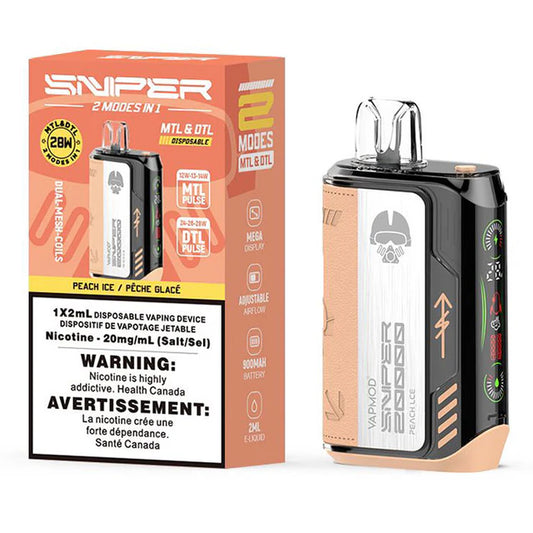 Sniper Disposable 20K - Peach Ice (5pc/Carton)