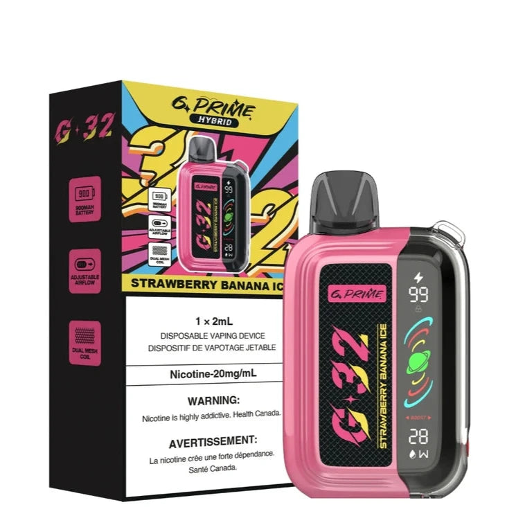 G Prime Hybrid - Strawberry Banana Ice (5pc/Carton)